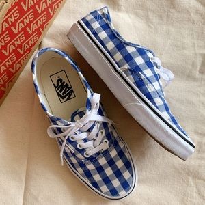 VANS AUTHENTIC GINGHAM CHECK BLUE/WHITE